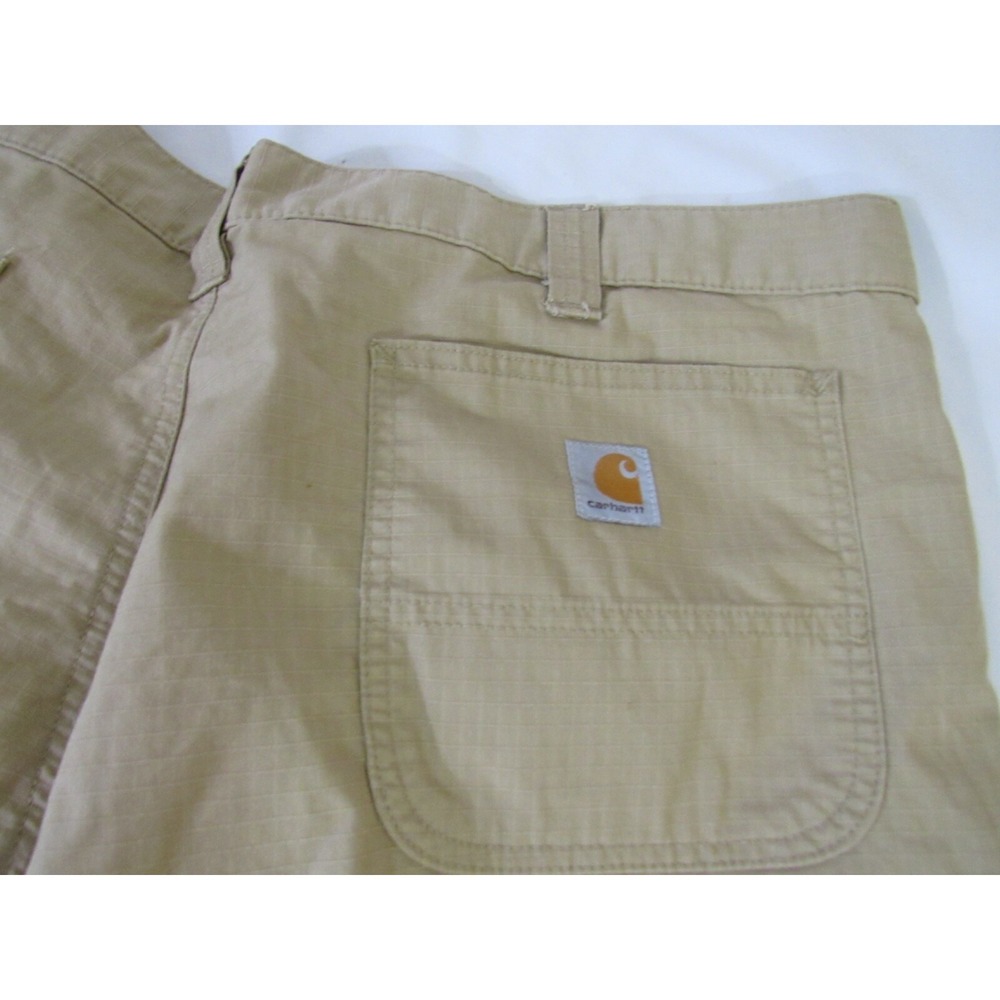 Carhartt‎ Shorts Men's 42 Tan Short 11" Force Cargo Cotton Khaki Tan Relaxed Fit - Picture 7 of 11